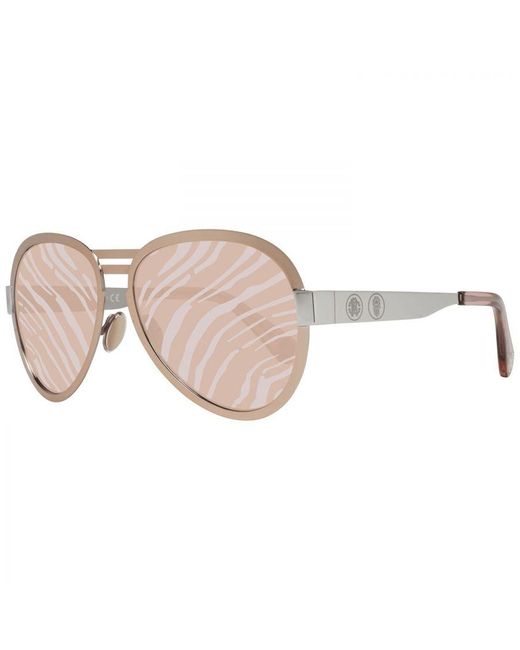 Roberto Cavalli Natural Patterned Aviator Sunglasses With Frame