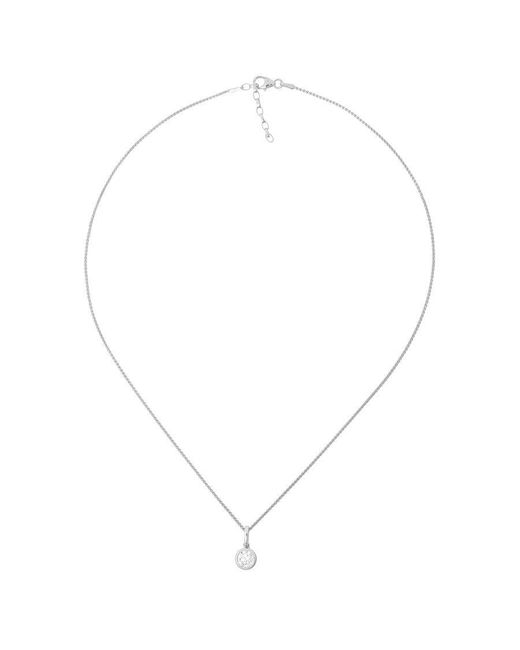 Orphelia Metallic 925 Sterling Chain With Pendant