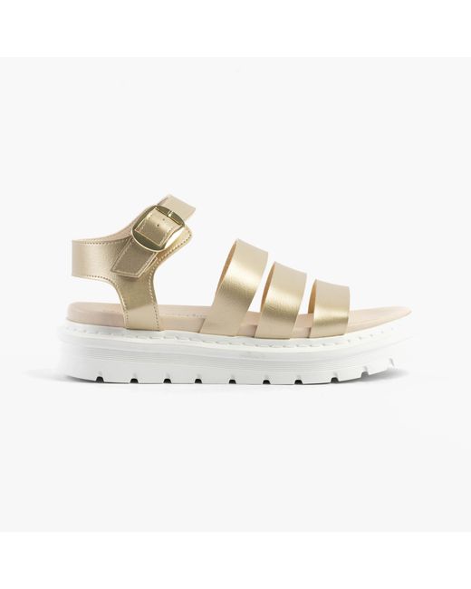 Heavenly Feet Metallic Saffron Sandals