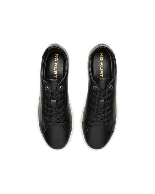 KG by Kurt Geiger Black Leather Fire Sneakers for men