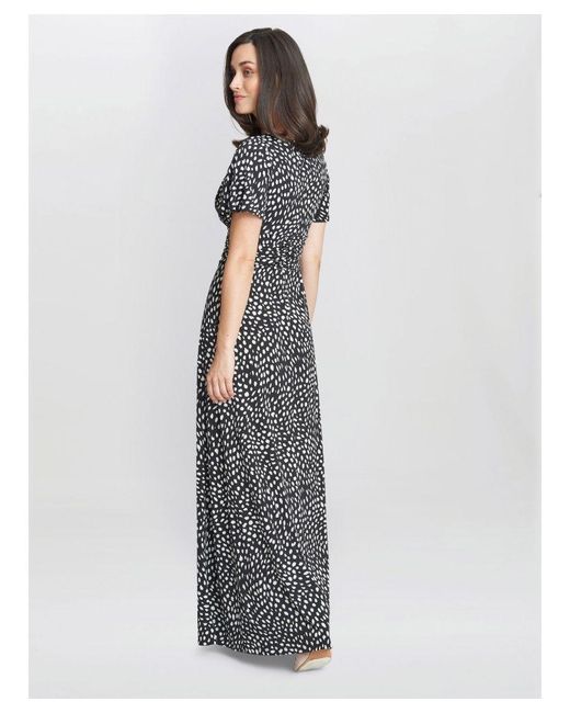 Gina Bacconi Gray Gia Jersey Maxi Dress