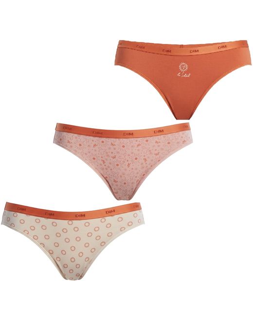 Dim Pink Pack-3 Stretch Cotton Briefs D4C17 For