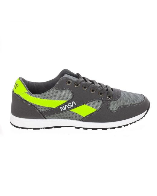 NASA Green Csk14 High Style Lace-Up Sports Shoes for men