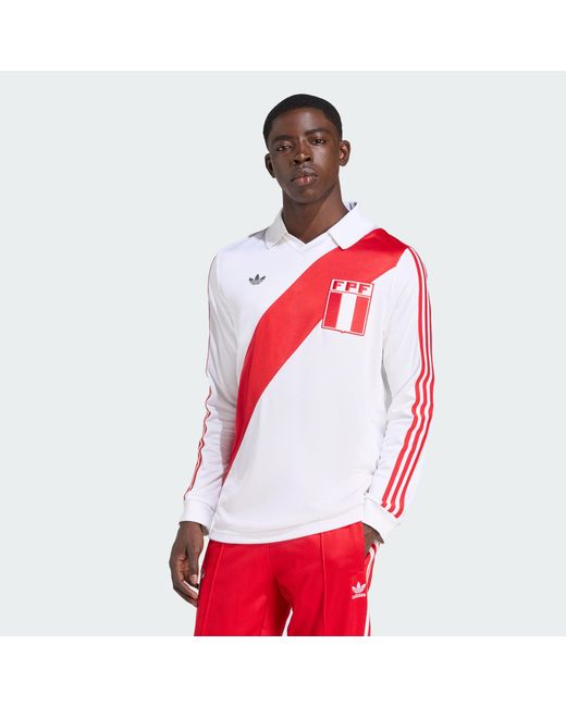 Adidas Originals Red Peru 1978 Jersey for men