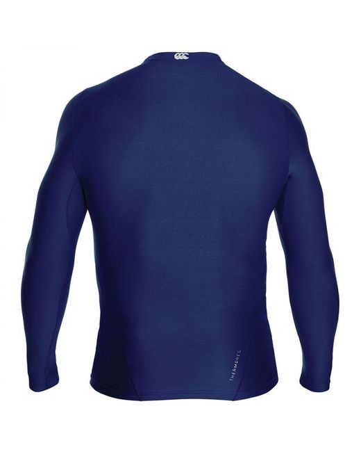 Canterbury Blue Thermoreg Long Sleeve Base Layer Top for men