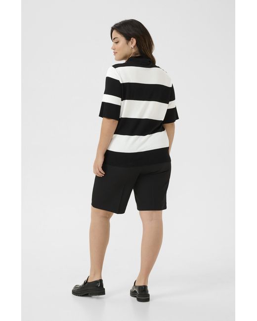 Kaffe Pullover Loose Fit Offwhite in het Multicolor
