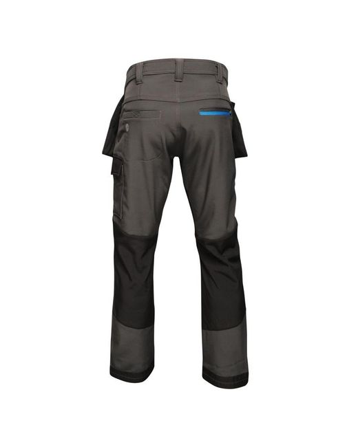 Regatta Gray Strategic Softshell Work Trousers for men
