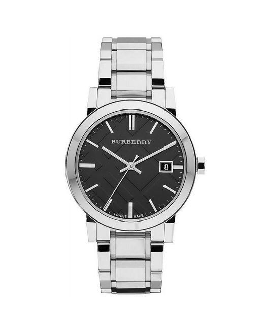 Burberry Herenhorloge Bu9001 in het Metallic