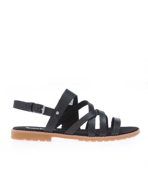 Timberland Black Womenss Chicago Riverside Multi Strap Sandals