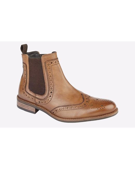 Roamer Brown Hamlin Brogue Ankle Boot for men