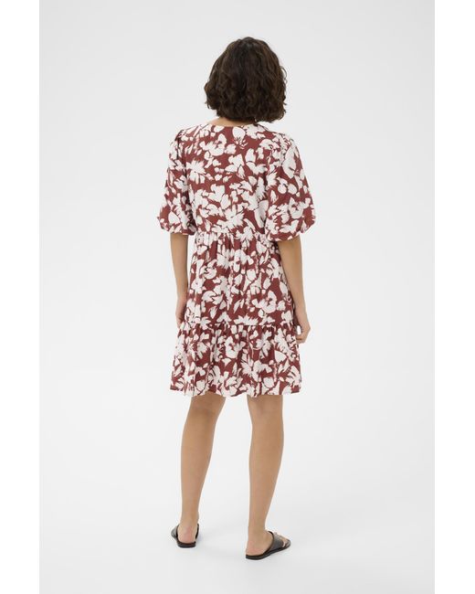 Kaffe Jurk Kaevie Jurk A-Shape in het Red