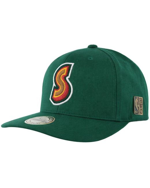 Mitchell & Ness Green Nba Seattle Supersonics Hwc Freshman 110 Cap