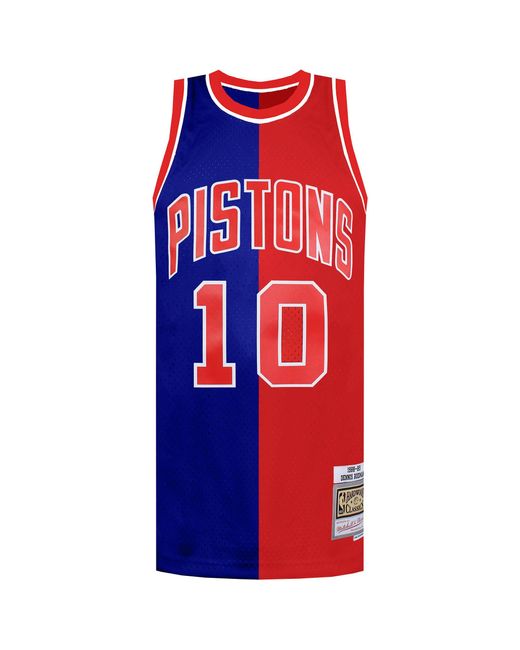 Mitchell & Ness Red Nba Detroit Pistons 10 Rodman Swingman Jersey for men