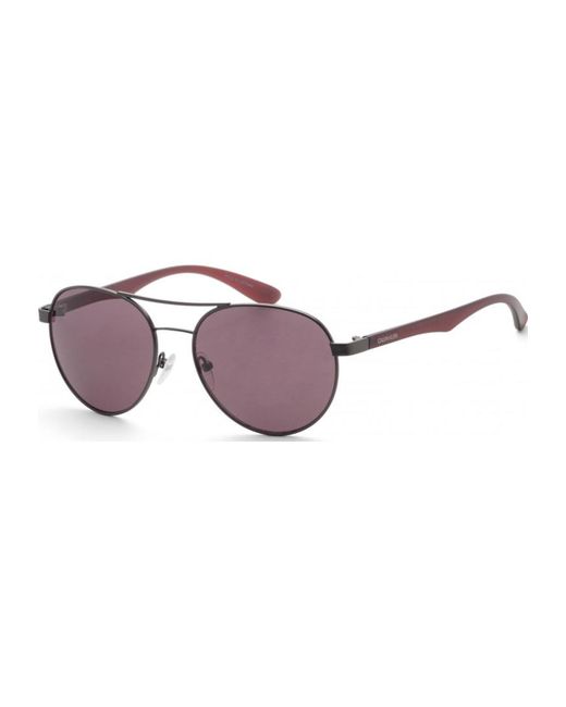 Calvin Klein Purple 55Mm Matte Gunmetal Sunglasses Ck19313Sn-008 for men