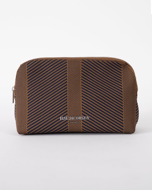 Ilse Jacobsen Brown Knitty Makeup Bag