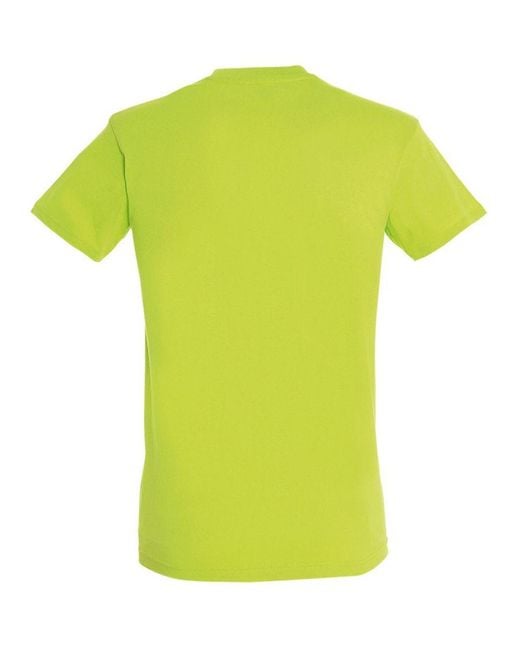Sol's Regent T-shirt Met Korte Mouwen (appelgroen) in het Green voor heren