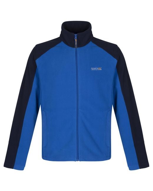 Regatta Blue Great Outdoors Hedman Ii Two Tone Full Zip Fleece Jacket for men