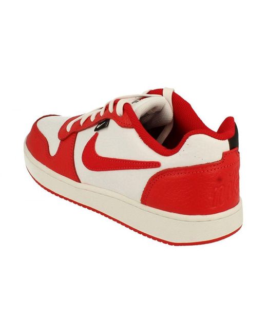 Nike Red Ebernon Low Prem Trainers for men