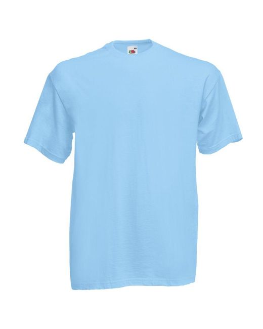 Fruit Of The Loom Blue Valueweight Short Sleeve T-Shirt for men