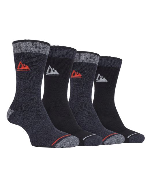 Storm Bloc Blue 4 Pairs Cushion Sole Hiking Work Boot Socks for men