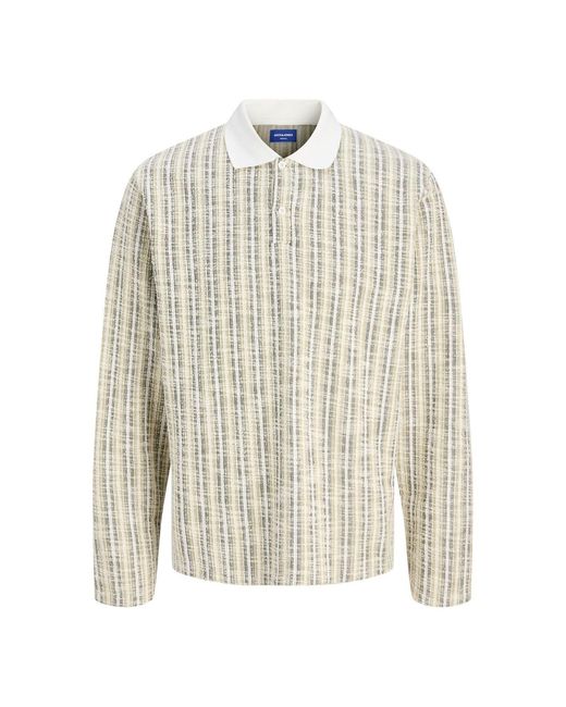 Jack & Jones White And Winter Regular Fit Polo Shirt for men
