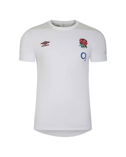 Umbro 23/24 Presentatie Engeland Rugby T-shirt (briljant Wit/mistige Dauw) in het White voor heren
