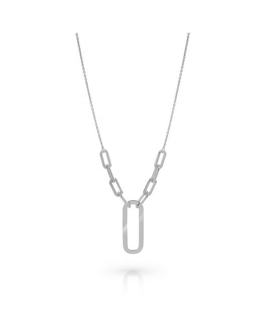 Orphelia Metallic 'Essence' 925 Sterling Set: Necklace + Earrings