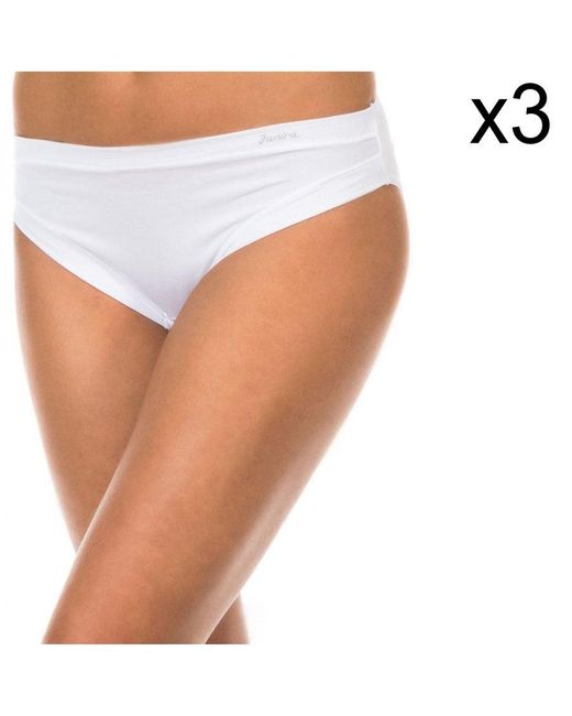 Janira White Pack-3 Mid-Waist Panties With Inner Lining 1031184