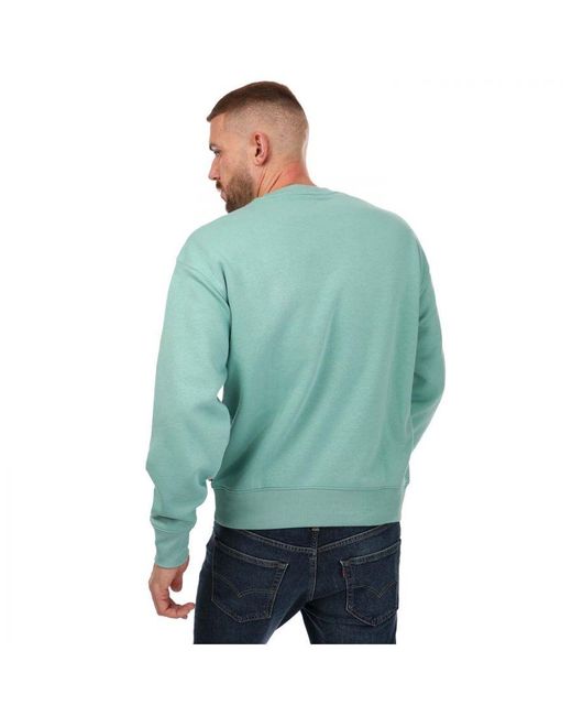 Levi's Green Levi'S Relaxed Graphic Crew Sweatshirt for men