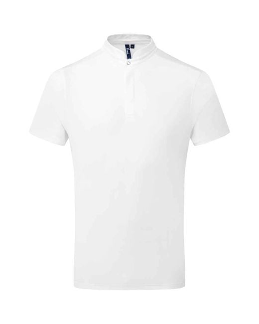 PREMIER Essential Coolchecker Koksshirt Met Korte Mouwen (wit) in het White voor heren