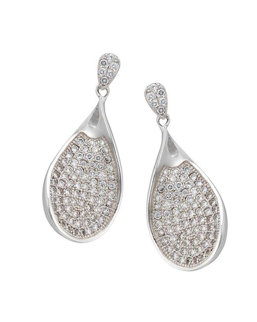 Orphelia Metallic 925 Sterling Drop Earrings