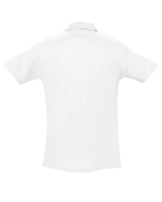 Sol's White Spring Ii Short Sleeve Heavyweight Polo Shirt Cotton for men