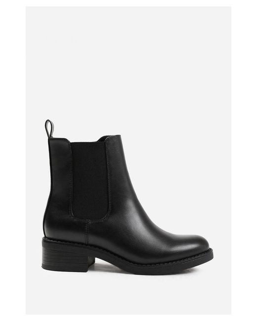 Where's That From Black Wheres 'Serna' Wide Fit Ankle Boot With Elastic Panel And Side Zip