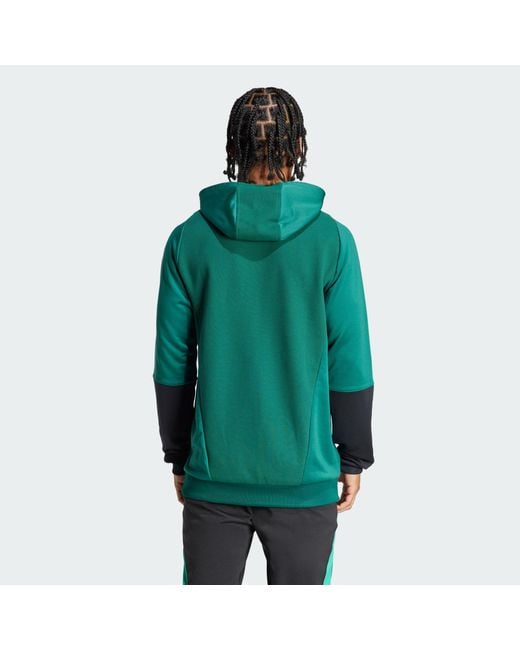 Adidas Originals Green Manchester United Tiro 23 Hoodie for men