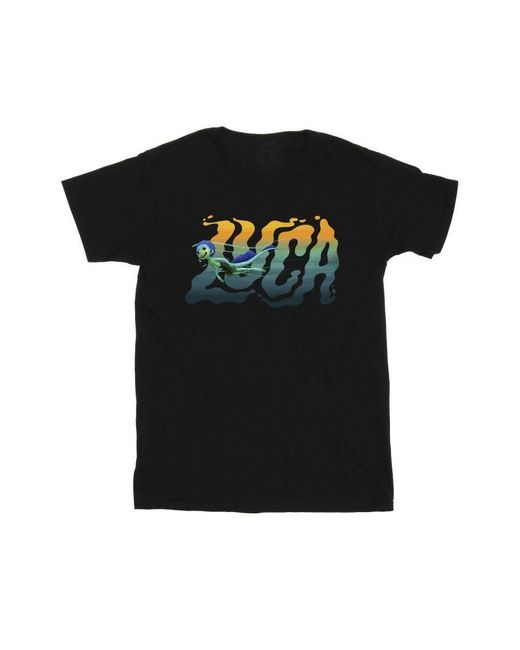 Disney Black Luca Swim T-Shirt () Cotton for men