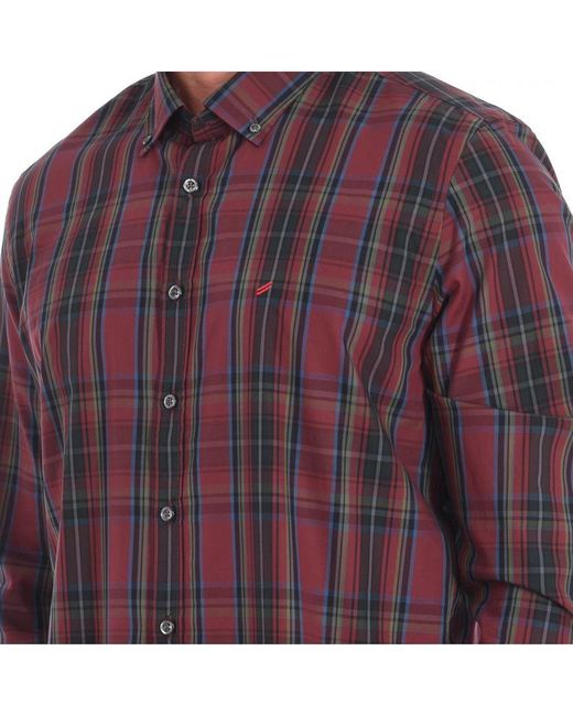 Daniel Hechter Purple Long Sleeve Shirt 182642-60511 for men