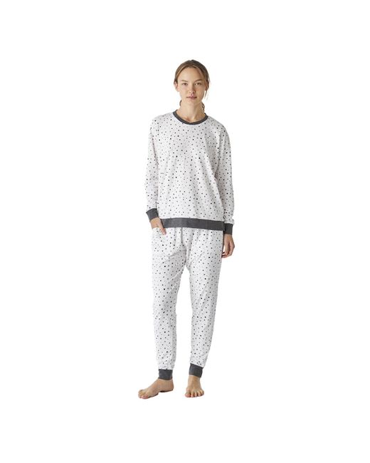 J&j Brothers Gray Jjbep1501 Long Sleeve Cotton Pajamas