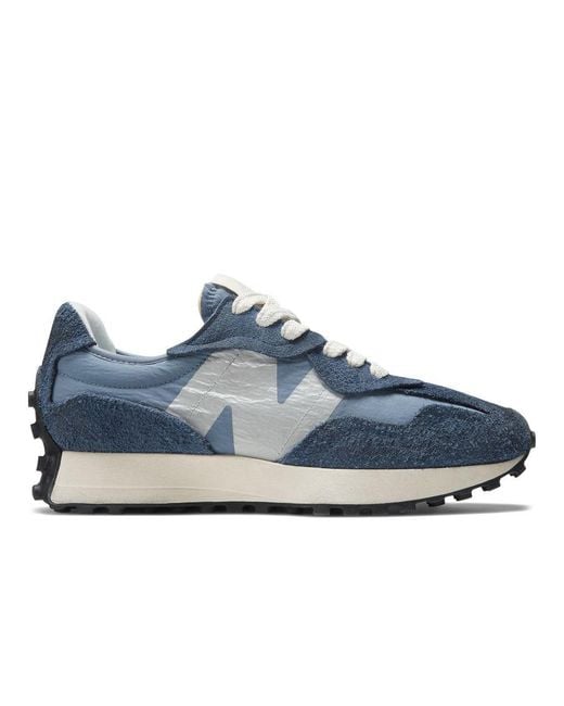 New Balance Blue 327 Warped Trainers for men