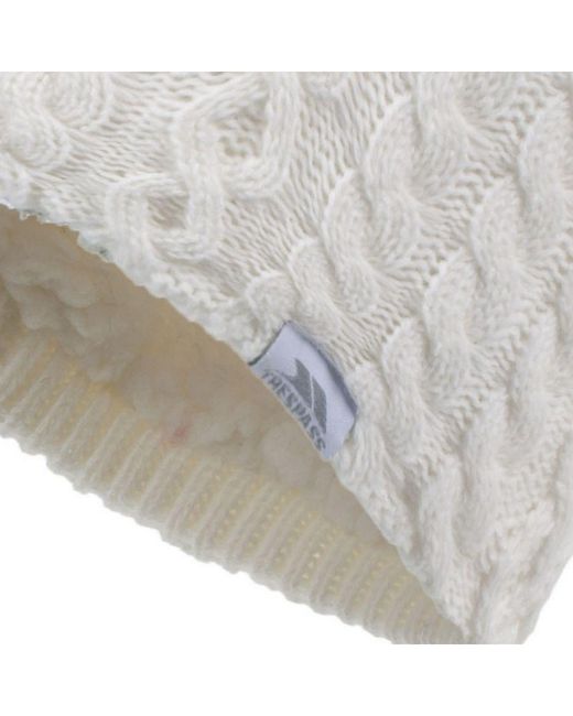 Trespass White Ladies Kendra Beanie Hat