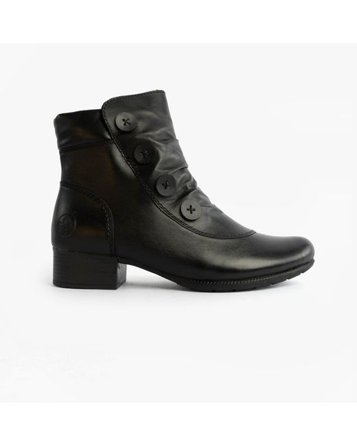 Rieker Black 78659-00 Boots Leather
