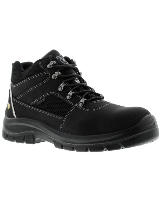 Skechers Black Trophus Letic Safety Boots Puncture Resistant Sole Nubuck for men