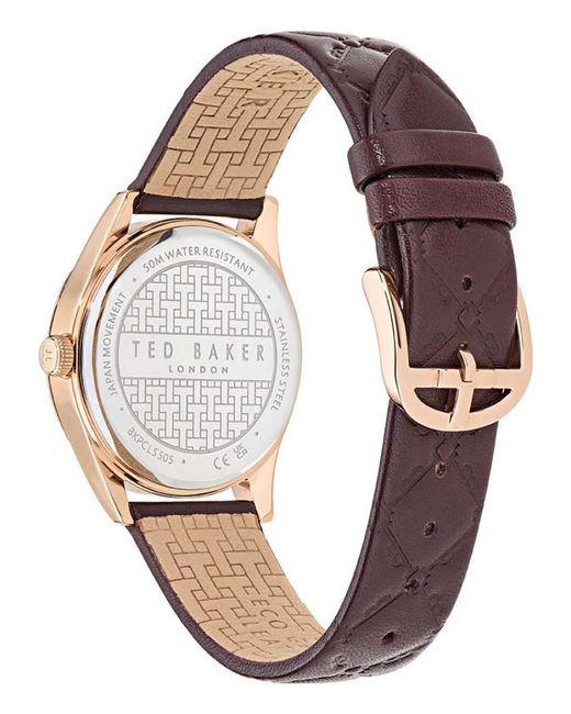 Ted Baker Gray Bkpcls505 Ladies Coolly Watch
