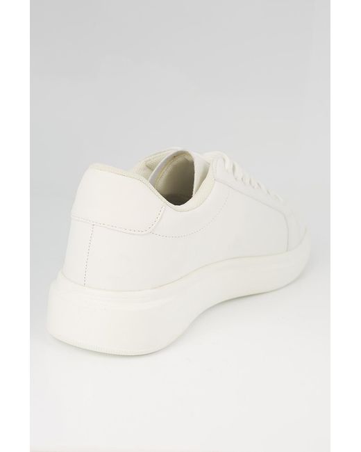 Brave Soul Natural Faux Leather Chunky Sole Lace Up Trainer for men