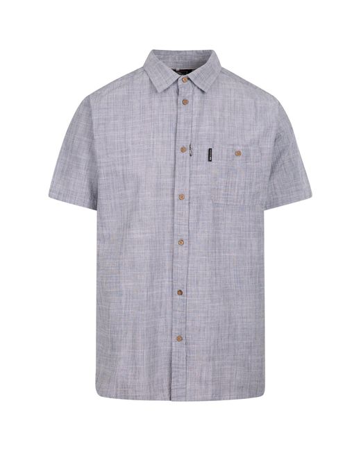 Trespass Purple Basham Woven Shirt (Dark Peacock) for men