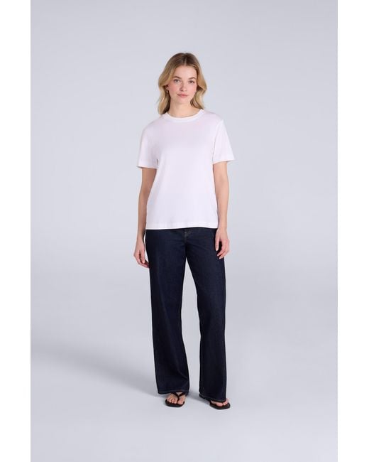 Mountain Warehouse White 'Everyday Fit' T-Shirt Sun Protection Breathable Tee Cotton