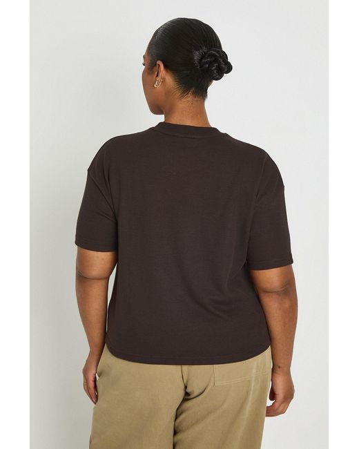 Boohoo Gray Plus Waffle Boxy T-Shirt