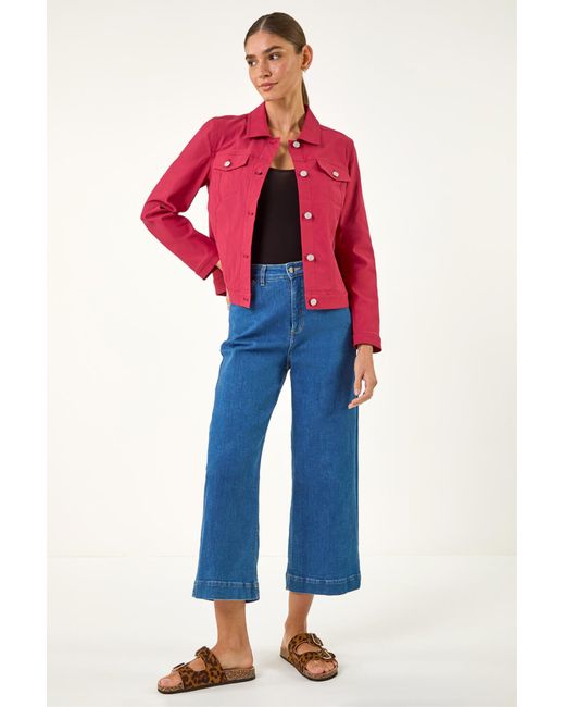 Roman Red Stretch Pocket Detail Jacket