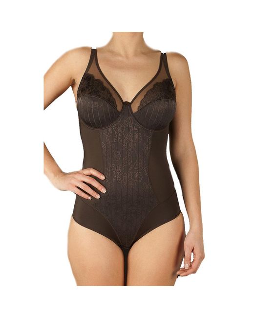 Selene Black Mariluz Underwired Strapless Bodysuit With Cups