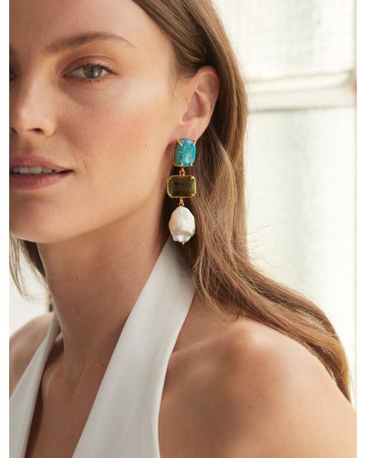 Christie Nicolaides Green Xanthe Earrings