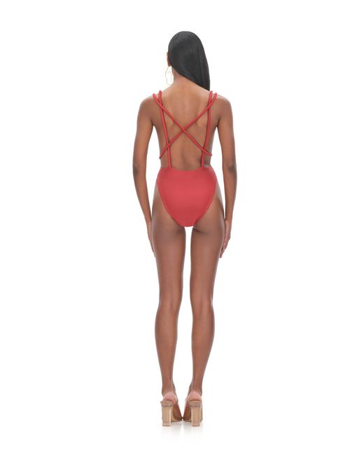 ANDREA IYAMAH Red Lima One Piece Swimsuit